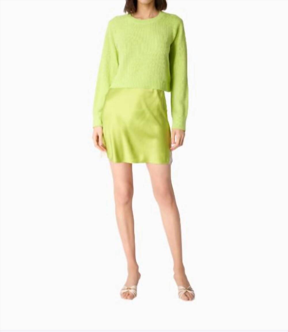 NEW CAMI NYC lesley sweater in key lime